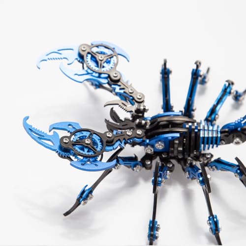 3D-Puzzle-Metallmodellbausätze, 3D-Metall-Mechanischer Punk-Skorpion DIY Montage Modellbausatz, kreative Ornamente für mechanische Liebhaber (200 Teile +) von RCARTOYRTR
