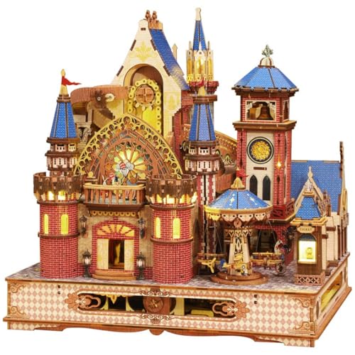 Annecy Castle 3D Holzpuzzle, DIY Mechanische Hausmontage Modellbausatz, Dekostück & Kreatives Geschenk für Erwachsene & Jugendliche von RCARTOYRTR
