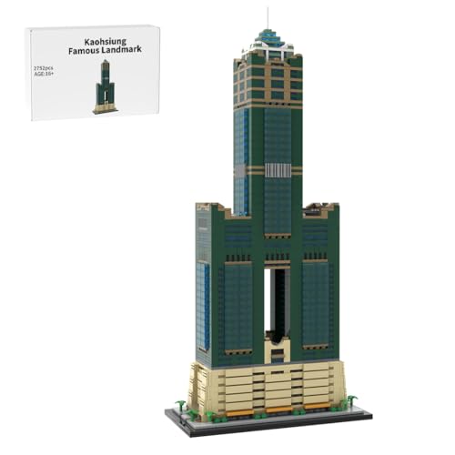 MOC-228175 1:800 Architektur City Turm Taiwan Skylines Baukasten, Weltberühmtes Wahrzeichen Gebäude Haus Klemmbausteine, Home und Büro-Deko&Home und Büro-Deko für Erwachsene-2752 Stück MOC-228175 1:800 Architektur City Turm Taiwan Skylines Baukasten, Weltberühmtes Wahrzeichen Gebäude Haus Klemmbausteine, Home und Büro-Deko&Home und Büro-Deko für Erwachsene-2752 Stück von RCARTOYRTR