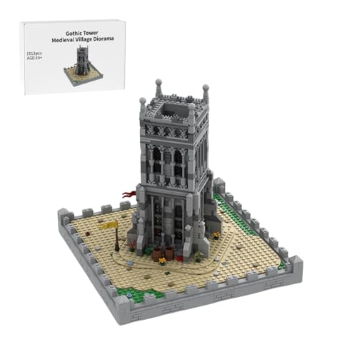 Mittelalterliches Dorf Modellbausatz, Architektur Haus Klemmbausteine Entworfen von Mikey_Brickalloti, Home und Büro-Deko & Modular Building Geschenk für Erwachsene von RCARTOYRTR