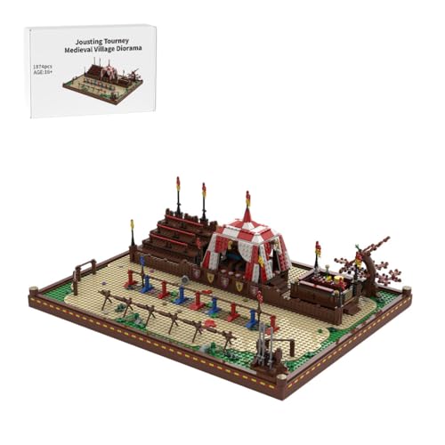 Mittelalterliches Dorf Modellbausatz, Architektur Haus Klemmbausteine Entworfen von Mikey_Brickalloti, Home und Büro-Deko & Modular Building Geschenk für Erwachsene von RCARTOYRTR
