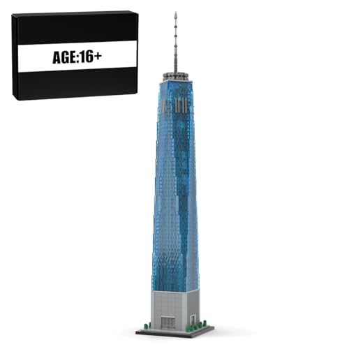 RCARTOYRTR 1 World Trade Center Architektur, 1:800 Weltberühmtes Gebäude Haus Klemmbausteine Entworfen von SPBrix, Modular Building Geschenk für Erwachsene - 3153 Teile RCARTOYRTR 1 World Trade Center Architektur, 1:800 Weltberühmtes Gebäude Haus Klemmbausteine Entworfen von SPBrix, Modular Building Geschenk für Erwachsene - 3153 Teile von RCARTOYRTR