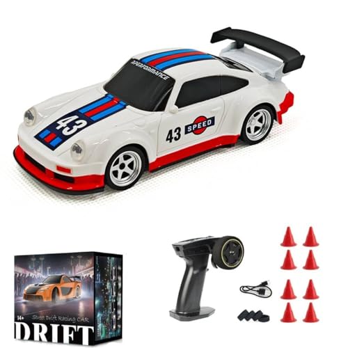 RCARTOYRTR 1:43 Auto Mini RC Drift Car with Gyro 2.4G Sport Racing Car Modell Drifting Tires Vehicle für Erwachsene von RCARTOYRTR
