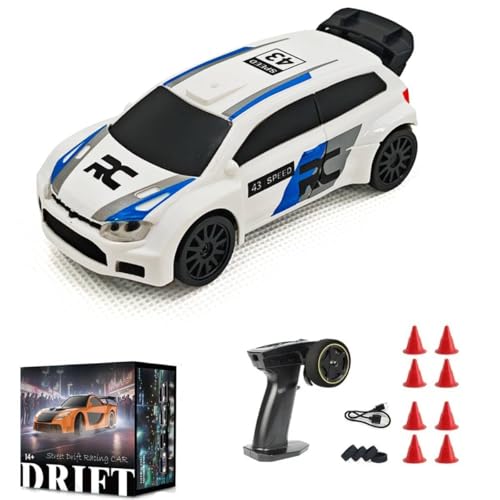 RCARTOYRTR 1:43 Auto Mini RC Drift Car with Gyro 2.4G Sport Racing Car Modell Drifting Tires Vehicle für Erwachsene von RCARTOYRTR