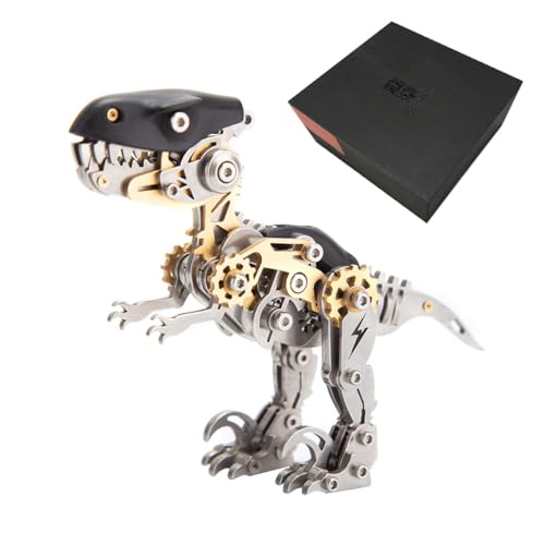 RCARTOYRTR 3D Metall Dinosaurier Puzzles, 3D Metall Mechanische Velociraptor Modell Bausatz Sammlerstück Display Modell für Dinosaurier Enthusiasten - 160 Teile RCARTOYRTR 3D Metall Dinosaurier Puzzles, 3D Metall Mechanische Velociraptor Modell Bausatz Sammlerstück Display Modell für Dinosaurier Enthusiasten - 160 Teile von RCARTOYRTR