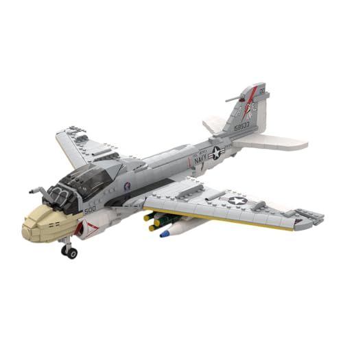 RCARTOYRTR A-6E Intruder Kampfjet Flugzeug Klemmbausteine, 1:35 Taktischen Jagdflugzeugs Bauklötze, Modular Building Geschenk für Erwachsene - 1570 Stück RCARTOYRTR A-6E Intruder Kampfjet Flugzeug Klemmbausteine, 1:35 Taktischen Jagdflugzeugs Bauklötze, Modular Building Geschenk für Erwachsene - 1570 Stück von RCARTOYRTR