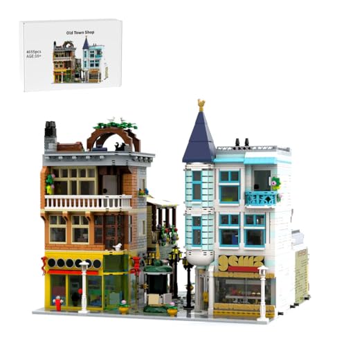 RCARTOYRTR Altstadt Shop Klemmbausteine, 4655 Teile Haus Architektur Bausatz, straßenszene Modular Building Geschenk und Spielzeug für Erwachsene von RCARTOYRTR