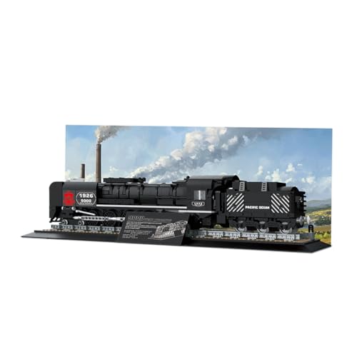 RCARTOYRTR Amerikanischer Dampfzug Klemmbausteine, Zug Bausteine mit Eisenbahn Schienen, Eisenbahn-Spielzeug und Geschenk für Erwachsene - 1546 Telie RCARTOYRTR Amerikanischer Dampfzug Klemmbausteine, Zug Bausteine mit Eisenbahn Schienen, Eisenbahn-Spielzeug und Geschenk für Erwachsene - 1546 Telie von RCARTOYRTR