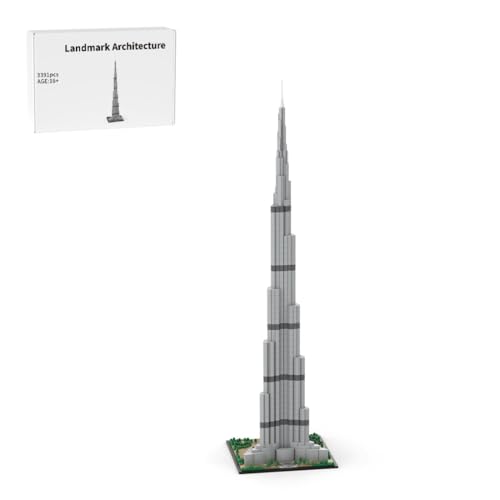 RCARTOYRTR Architektur Dubai Skylines DIY Baukasten, 1:800 Gebäude Haus Wahrzeichen Straßenszene Klemmbausteine, Modular Building Geschenk und Spielzeug für Erwachsene - 3391 Teile RCARTOYRTR Architektur Dubai Skylines DIY Baukasten, 1:800 Gebäude Haus Wahrzeichen Straßenszene Klemmbausteine, Modular Building Geschenk und Spielzeug für Erwachsene - 3391 Teile von RCARTOYRTR