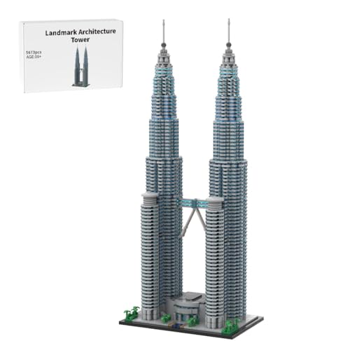 RCARTOYRTR Architektur Malaysia Skylines DIY Baukasten, 1:800 Gebäude Haus Wahrzeichen Straßenszene Klemmbausteine, Modular Building Geschenk und Spielzeug für Erwachsene - 5673 Teile RCARTOYRTR Architektur Malaysia Skylines DIY Baukasten, 1:800 Gebäude Haus Wahrzeichen Straßenszene Klemmbausteine, Modular Building Geschenk und Spielzeug für Erwachsene - 5673 Teile von RCARTOYRTR