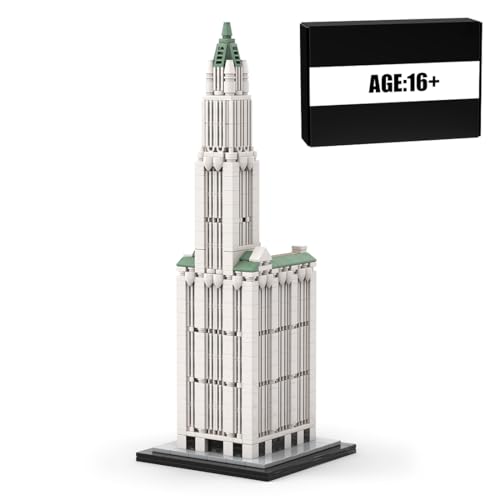 RCARTOYRTR Architektur New York Skylines Baukasten, 1:800 Gebäude Haus Wahrzeichen Klemmbausteine, Modular Building Geschenk und Spielzeug für Erwachsene - 1110 Teile RCARTOYRTR Architektur New York Skylines Baukasten, 1:800 Gebäude Haus Wahrzeichen Klemmbausteine, Modular Building Geschenk und Spielzeug für Erwachsene - 1110 Teile von RCARTOYRTR