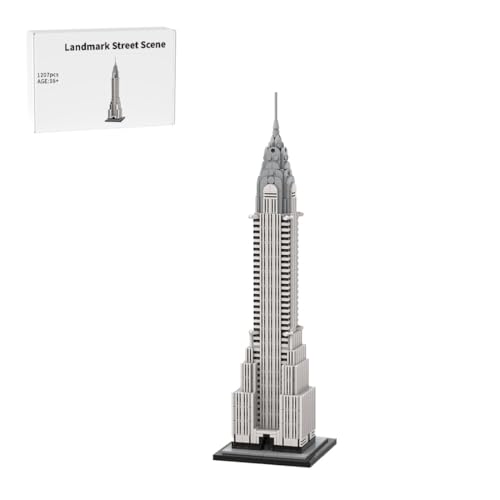 RCARTOYRTR Architektur New York Skylines DIY Baukasten, 1:800 Gebäude Haus Wahrzeichen Straßenszene Klemmbausteine, Modular Building Geschenk und Spielzeug für Erwachsene - 1207 Teile RCARTOYRTR Architektur New York Skylines DIY Baukasten, 1:800 Gebäude Haus Wahrzeichen Straßenszene Klemmbausteine, Modular Building Geschenk und Spielzeug für Erwachsene - 1207 Teile von RCARTOYRTR