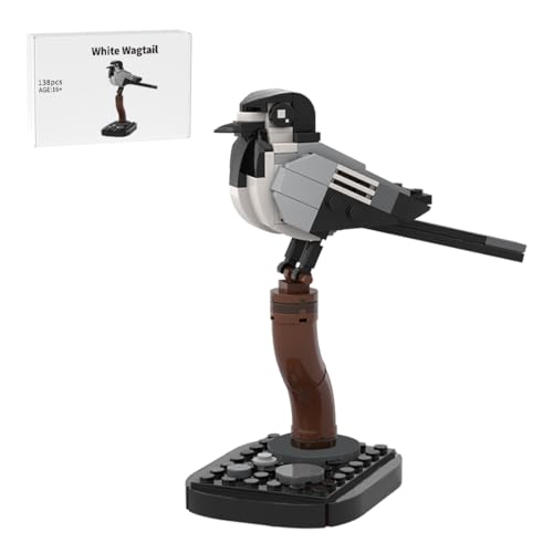 RCARTOYRTR Bachstelze Vogel Bausteine Set, Pädagogisches Baukasten Tier-Spielzeug, Vogel-Modell fürs Wohnzimmer oder BüRo Entworfen von SKABRAM, VöGel Modellbausatz für Erwachsene - 138 Teile RCARTOYRTR Bachstelze Vogel Bausteine Set, Pädagogisches Baukasten Tier-Spielzeug, Vogel-Modell fürs Wohnzimmer oder BüRo Entworfen von SKABRAM, VöGel Modellbausatz für Erwachsene - 138 Teile von RCARTOYRTR
