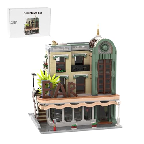 RCARTOYRTR Bar Haus Klemmbausteine, Straßenszene Baukasten, Modular Building Geschenk und Spielzeug für Erwachsene - 2354 Teile RCARTOYRTR Bar Haus Klemmbausteine, Straßenszene Baukasten, Modular Building Geschenk und Spielzeug für Erwachsene - 2354 Teile von RCARTOYRTR