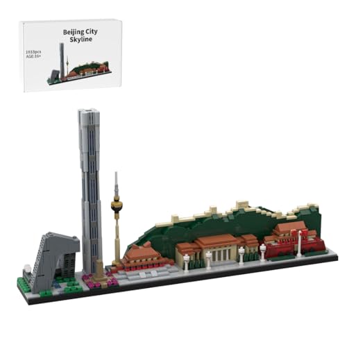 RCARTOYRTR Beijing Architekture China Skylines Baukasten, 1:2000 Weltberühmtes Gebäude Haus Klemmbausteine, Modular Building Geschenk für Erwachsene - 1033 Teile RCARTOYRTR Beijing Architekture China Skylines Baukasten, 1:2000 Weltberühmtes Gebäude Haus Klemmbausteine, Modular Building Geschenk für Erwachsene - 1033 Teile von RCARTOYRTR