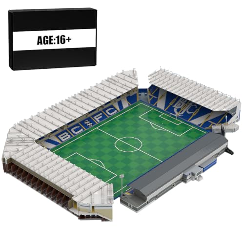 RCARTOYRTR Britisch Berühmtes Fußballstadion Bausteine Set, 49818 Stück Sportstadion Architecture Klemmbausteine, Home und Büro-Deko & Modular Building Geschenk für Erwachsene von RCARTOYRTR