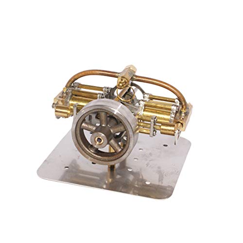 RCARTOYRTR Dampflokomotiv-Modellbausatz, 90 x 90 x 45 mm, Mini horizontal gegenüberliegendes 4-Zylinder-Dampflo-Modell ohne Boiler für Modellschiff, Physikalische Bildung, Geschenk für Erwachsene RCARTOYRTR Dampflokomotiv-Modellbausatz, 90 x 90 x 45 mm, Mini horizontal gegenüberliegendes 4-Zylinder-Dampflo-Modell ohne Boiler für Modellschiff, Physikalische Bildung, Geschenk für Erwachsene von RCARTOYRTR