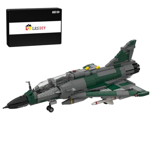 RCARTOYRTR Dassault Mirage 2000 D Hubschrauber Kampfjet Klemmbausteine, Militär-Nutzhubschrauber Bauklötze Entworfen von DarthDesigner, Modular Building Geschenk für Erwachsene - 1269 Stück RCARTOYRTR Dassault Mirage 2000 D Hubschrauber Kampfjet Klemmbausteine, Militär-Nutzhubschrauber Bauklötze Entworfen von DarthDesigner, Modular Building Geschenk für Erwachsene - 1269 Stück von RCARTOYRTR