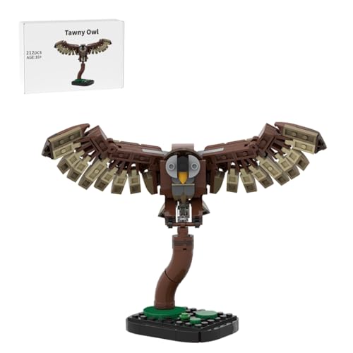 RCARTOYRTR Eule Vogel Bausteine Set, Pädagogisches Baukasten Tier-Spielzeug, Vogel-Modell fürs Wohnzimmer oder BüRo Entworfen von SKABRAM, VöGel Modellbausatz für Erwachsene - 212 Teile RCARTOYRTR Eule Vogel Bausteine Set, Pädagogisches Baukasten Tier-Spielzeug, Vogel-Modell fürs Wohnzimmer oder BüRo Entworfen von SKABRAM, VöGel Modellbausatz für Erwachsene - 212 Teile von RCARTOYRTR