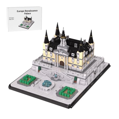 RCARTOYRTR Europa Renaissance Burg Klemmbausteine, 1671 Stück Schloss Bausteine, Modell-Palast Geschenk und Spielzeug für Erwachsene und Jugendlichen MOC-191315 RCARTOYRTR Europa Renaissance Burg Klemmbausteine, 1671 Stück Schloss Bausteine, Modell-Palast Geschenk und Spielzeug für Erwachsene und Jugendlichen MOC-191315 von RCARTOYRTR