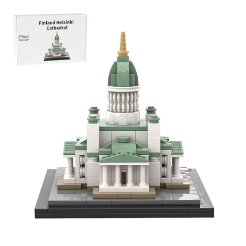 RCARTOYRTR Finnland Helsinki Cathedrale Klemmbausteine, Straßenszene Architektur Modellbausatz, Modular Building Geschenk und Spielzeug für Erwachsene - 276 Teile RCARTOYRTR Finnland Helsinki Cathedrale Klemmbausteine, Straßenszene Architektur Modellbausatz, Modular Building Geschenk und Spielzeug für Erwachsene - 276 Teile von RCARTOYRTR
