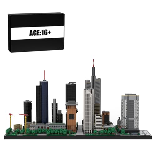 RCARTOYRTR Frankfurt Neue Mainzer Architektur Deutschland Skylines Baukasten, 1:875 Gebäude Haus Klemmbausteine, Modular Building Geschenk und Spielzeug für Erwachsene - 7121 Teile RCARTOYRTR Frankfurt Neue Mainzer Architektur Deutschland Skylines Baukasten, 1:875 Gebäude Haus Klemmbausteine, Modular Building Geschenk und Spielzeug für Erwachsene - 7121 Teile von RCARTOYRTR