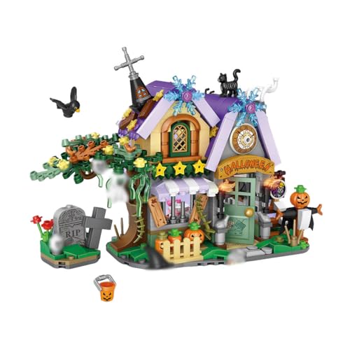 RCARTOYRTR Halloween Reise Kürbis Haus Klemmbausteine, 789 Stück DIY Spukhaus Gebäude Bausteine, Modellbausatz zum Sammeln für Erwachsene & Home und Büro-Deko RCARTOYRTR Halloween Reise Kürbis Haus Klemmbausteine, 789 Stück DIY Spukhaus Gebäude Bausteine, Modellbausatz zum Sammeln für Erwachsene & Home und Büro-Deko von RCARTOYRTR