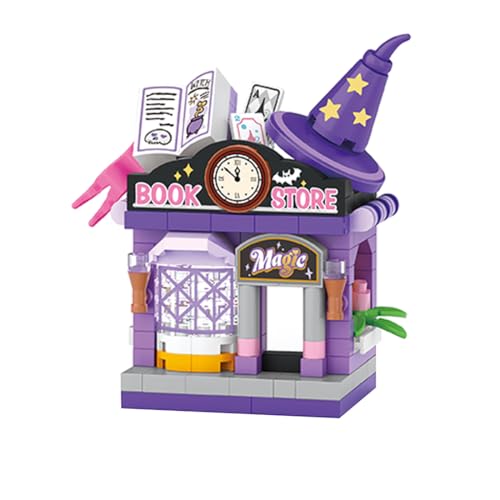 RCARTOYRTR Halloween Zauberei Buchhandlung Klemmbausteine, 180 Stück DIY Bookstore Gebäude Bausteine, Modellbausatz zum Sammeln für Erwachsene & Home und Büro-Deko RCARTOYRTR Halloween Zauberei Buchhandlung Klemmbausteine, 180 Stück DIY Bookstore Gebäude Bausteine, Modellbausatz zum Sammeln für Erwachsene & Home und Büro-Deko von RCARTOYRTR