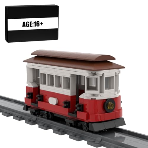 RCARTOYRTR Historische City Straßenbahn Klemmbausteine, Eisenbahnwaggon Bausteine mit Eisenbahn Schienen, Eisenbahn-Spielzeug und Geschenk für Erwachsene - 271 Telie RCARTOYRTR Historische City Straßenbahn Klemmbausteine, Eisenbahnwaggon Bausteine mit Eisenbahn Schienen, Eisenbahn-Spielzeug und Geschenk für Erwachsene - 271 Telie von RCARTOYRTR