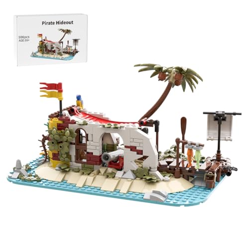 RCARTOYRTR Insel Versteck Klemmbausteine, 506 Teile Abenteuer Insel Bauset Entworfen von MyFirstMOC, Home und Büro-Deko, Konstruktionsspielzeug & Geschenk für Erwachsene RCARTOYRTR Insel Versteck Klemmbausteine, 506 Teile Abenteuer Insel Bauset Entworfen von MyFirstMOC, Home und Büro-Deko, Konstruktionsspielzeug & Geschenk für Erwachsene von RCARTOYRTR