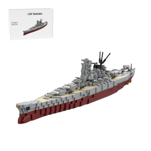RCARTOYRTR Japanisch Yamato Schiffe Flugzeugträger Klemmbausteine, 1:470 Militär Kriegsschiff Bausatz, Marine-Schlachtschiff Modell Deko und Geschenkbauset für Erwachsene - 1910 Teile RCARTOYRTR Japanisch Yamato Schiffe Flugzeugträger Klemmbausteine, 1:470 Militär Kriegsschiff Bausatz, Marine-Schlachtschiff Modell Deko und Geschenkbauset für Erwachsene - 1910 Teile von RCARTOYRTR