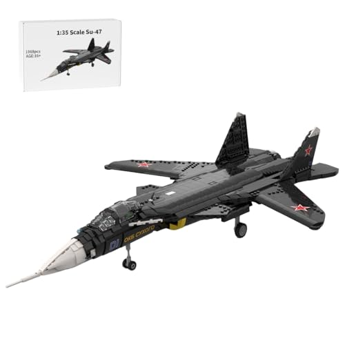 RCARTOYRTR Kampfjet Flugzeug Klemmbausteine, 1:35 Militär Taktischen Jagdflugzeugs Bauklötze Entworfen von Handsolo, Home und Büro-Deko & Modular Building Geschenk für Erwachsene von RCARTOYRTR