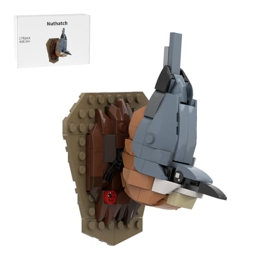 RCARTOYRTR Kleibervogel Vogel Bausteine Set, Pädagogisches Baukasten Tier-Spielzeug, Vogel-Modell fürs Wohnzimmer oder BüRo Entworfen von SKABRAM, VöGel Modellbausatz für Erwachsene - 176 Teile RCARTOYRTR Kleibervogel Vogel Bausteine Set, Pädagogisches Baukasten Tier-Spielzeug, Vogel-Modell fürs Wohnzimmer oder BüRo Entworfen von SKABRAM, VöGel Modellbausatz für Erwachsene - 176 Teile von RCARTOYRTR