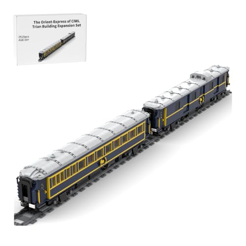 RCARTOYRTR Klemmbausteine Orient Express of CIWL Train Erweiterungsset, 2515 Teile Statisch Zug Bausatz Entworfen von Gabriele, Eisenbahn-Spielzeug und Geschenk für Erwachsene RCARTOYRTR Klemmbausteine Orient Express of CIWL Train Erweiterungsset, 2515 Teile Statisch Zug Bausatz Entworfen von Gabriele, Eisenbahn-Spielzeug und Geschenk für Erwachsene von RCARTOYRTR