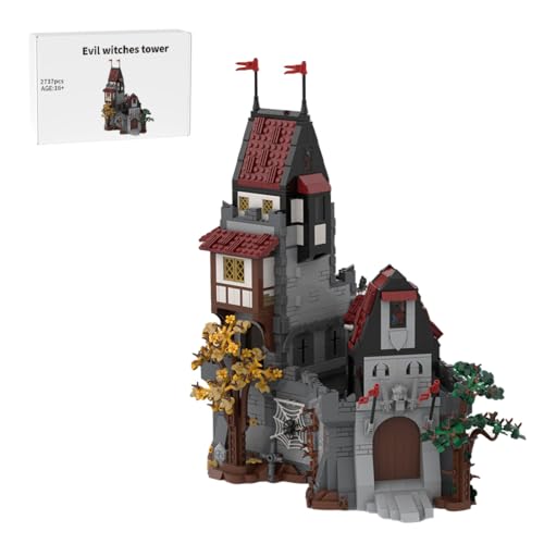 RCARTOYRTR MOC-224579 Magischer Turm Bausteine, 2737 Stück Gruselig Spuk Schloss Klemmbausteine, kreatives Konstruktionsspielzeug & Modular Building RCARTOYRTR MOC-224579 Magischer Turm Bausteine, 2737 Stück Gruselig Spuk Schloss Klemmbausteine, kreatives Konstruktionsspielzeug & Modular Building von RCARTOYRTR