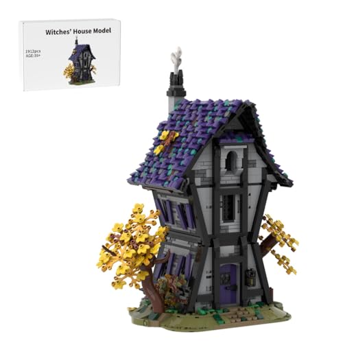 RCARTOYRTR Magische Haus der Halloween Hexe Klemmbausteine, 1912 Stück Spukhaus Gebäude Bausteine, Modellbausatz zum Sammeln für Erwachsene & Home und Büro-Deko RCARTOYRTR Magische Haus der Halloween Hexe Klemmbausteine, 1912 Stück Spukhaus Gebäude Bausteine, Modellbausatz zum Sammeln für Erwachsene & Home und Büro-Deko von RCARTOYRTR