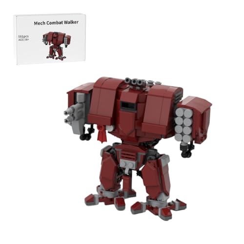 RCARTOYRTR Mech Bausatz, 581 Teile Mech Warrior Bausteine, Kreative Geschenke und Spielzeug für Erwachsene und Teens RCARTOYRTR Mech Bausatz, 581 Teile Mech Warrior Bausteine, Kreative Geschenke und Spielzeug für Erwachsene und Teens von RCARTOYRTR