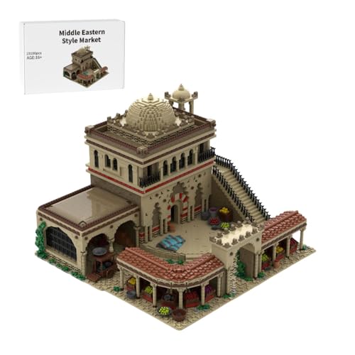 RCARTOYRTR Medieval Nahöstlicher Stil Markt Klemmbausteine, 10100 Teile Architektur Haus Bausteine Entworfen von magurean.Paul, Home Deko & Modular Building Geschenk für Erwachsene RCARTOYRTR Medieval Nahöstlicher Stil Markt Klemmbausteine, 10100 Teile Architektur Haus Bausteine Entworfen von magurean.Paul, Home Deko & Modular Building Geschenk für Erwachsene von RCARTOYRTR