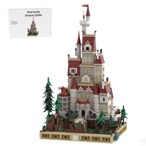 RCARTOYRTR Miniatur Traum Burg Klemmbausteine, 2781 Stück Schloss Bausteine, Modell-Palast Geschenk und Spielzeug für Erwachsene und ab 14 MOC-216326 von RCARTOYRTR
