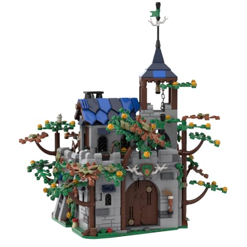 RCARTOYRTR Mittelalterlich Förster Burg Klemmbausteine, Schloss Baustein Entworfen von midibricks, Modell-Palast Geschenk für ab 14 Mädchen und Jungen - 1190 Stück MOC-185913 RCARTOYRTR Mittelalterlich Förster Burg Klemmbausteine, Schloss Baustein Entworfen von midibricks, Modell-Palast Geschenk für ab 14 Mädchen und Jungen - 1190 Stück MOC-185913 von RCARTOYRTR