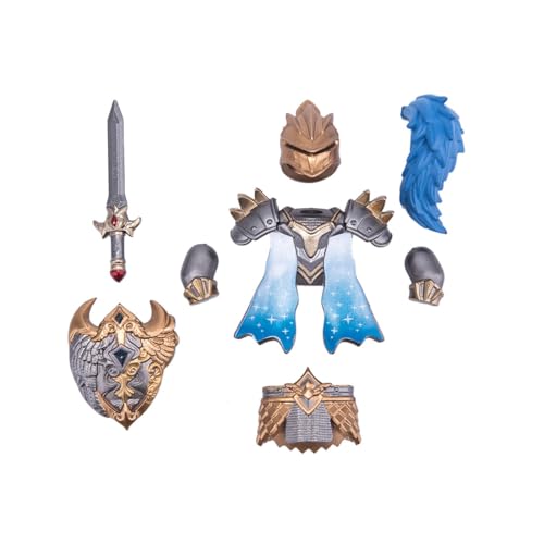 RCARTOYRTR Mittelalterlich Ritter Rüstung Schild Waffen Bausteine Set, Militär Bauklötze Spielzeug Set, Modular Building Geschenk für Erwachsene - 8 Stück von RCARTOYRTR