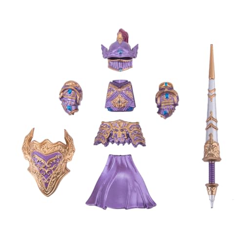RCARTOYRTR Mittelalterlich Ritter Rüstung Schild Waffen Bausteine Set, Militär Bauklötze Spielzeug Set, Modular Building Geschenk für Erwachsene - 9 Stück von RCARTOYRTR