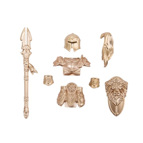 RCARTOYRTR Mittelalterlich Ritter Rüstung Waffen Bausteine Set, Militär Bauklötze Spielzeug Set, Modular Building Geschenk für Erwachsene - 8 Stück RCARTOYRTR Mittelalterlich Ritter Rüstung Waffen Bausteine Set, Militär Bauklötze Spielzeug Set, Modular Building Geschenk für Erwachsene - 8 Stück von RCARTOYRTR