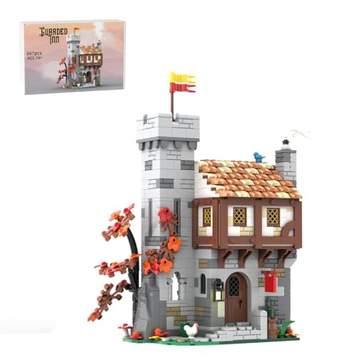 RCARTOYRTR Mittelalterlich Vintage Burg Klemmbausteine, 867 Stück Schloss Bausteine, Modell-Palast Geschenk für Erwachsene und Jugendliche - MOC-221881 RCARTOYRTR Mittelalterlich Vintage Burg Klemmbausteine, 867 Stück Schloss Bausteine, Modell-Palast Geschenk für Erwachsene und Jugendliche - MOC-221881 von RCARTOYRTR