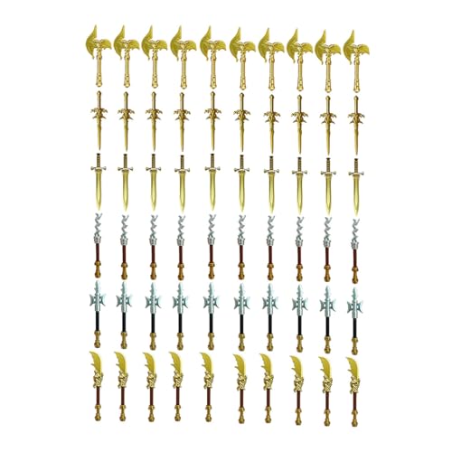 RCARTOYRTR Mittelalterliche Soldaten Waffen Bausteine Set, Militär Waffenpaket Bauklötze Set, Modular Building Geschenk für Erwachsene - 60 Stück RCARTOYRTR Mittelalterliche Soldaten Waffen Bausteine Set, Militär Waffenpaket Bauklötze Set, Modular Building Geschenk für Erwachsene - 60 Stück von RCARTOYRTR