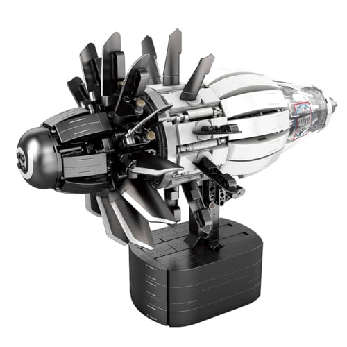 RCARTOYRTR Motor Modell Klemmbausteine, CFM-Rise Offener Rotor Flugzeugmotor Bausteine Modell Entworfen von Levihathan, Engine Konstruktionsspielzeug und Geschenke für Erwachsene-1351 Teile von RCARTOYRTR