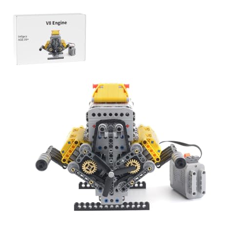 RCARTOYRTR Motor Modell Klemmbausteine, V8 Motor Bausteine Modell Entworfen von Bricktec Designs, Engine Bausteine Spielzeug und Geschenke für Erwachsene - 945 Teile RCARTOYRTR Motor Modell Klemmbausteine, V8 Motor Bausteine Modell Entworfen von Bricktec Designs, Engine Bausteine Spielzeug und Geschenke für Erwachsene - 945 Teile von RCARTOYRTR
