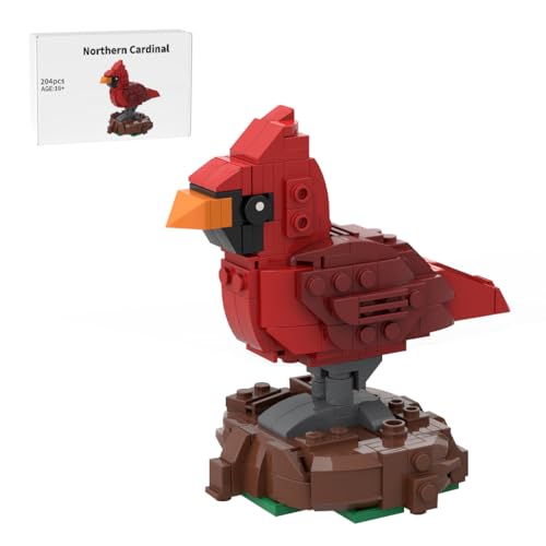 RCARTOYRTR Nordkardinal Vogel Bausteine Set, Pädagogisches Baukasten Tier-Spielzeug, Vogel-Modell fürs Wohnzimmer oder BüRo Entworfen von SKABRAM, VöGel Modellbausatz für Erwachsene - 204 Teile RCARTOYRTR Nordkardinal Vogel Bausteine Set, Pädagogisches Baukasten Tier-Spielzeug, Vogel-Modell fürs Wohnzimmer oder BüRo Entworfen von SKABRAM, VöGel Modellbausatz für Erwachsene - 204 Teile von RCARTOYRTR