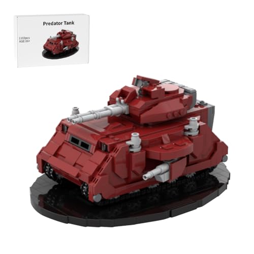 RCARTOYRTR Predator Kampfpanzer Klemmbausteine, Militär Hauptkampfpanzer Bausteinset, Panzer Baustein-Spielzeug und Geschenk für Erwachsene - 1102 Teile von RCARTOYRTR