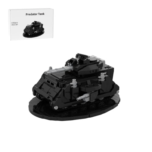 RCARTOYRTR Predator Kampfpanzer Klemmbausteine, Militär Hauptkampfpanzer Bausteinset, Panzer Baustein-Spielzeug und Geschenk für Erwachsene - 1102 Teile von RCARTOYRTR